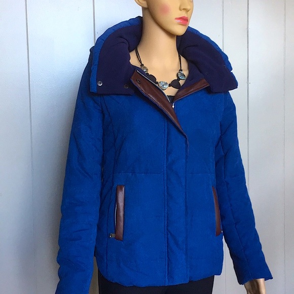 Kia Ma Man Man🍁| Quilted Faux Leather Trim Jacket. - Picture 3 of 7